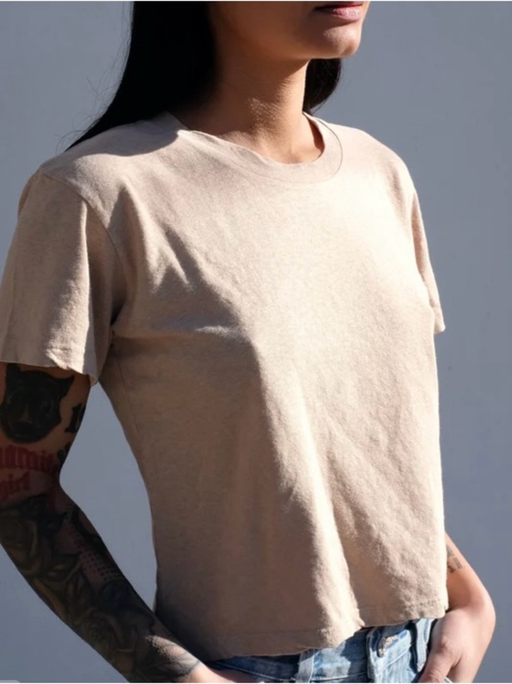 Jungmaven Cropped Lorel tee